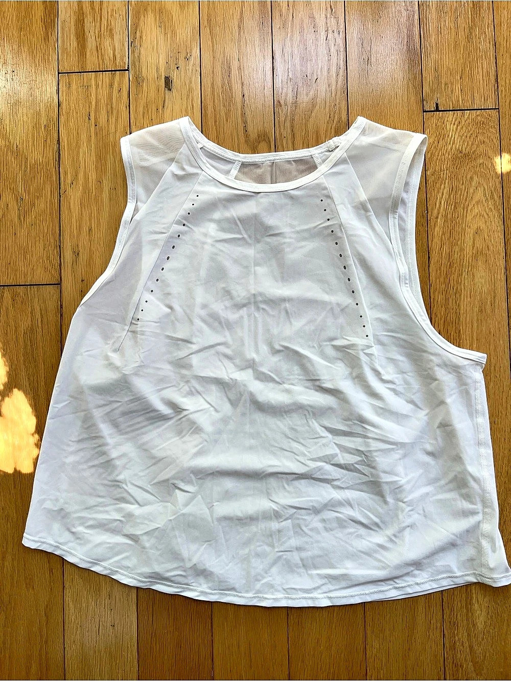 Lululemon Sculpt Cropped Tank White Size 10